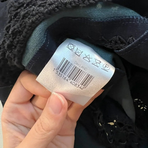 Magda Butrym Oakland Blue Suede Crochet Embroidered Lace Designer Mini Dress 34 - Picture 12 of 14